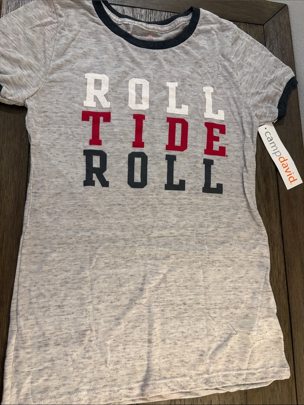 NWT [Camp David] Alabama Crimson Tide NCAA Roll Tide Short-Sleeve Shirt Womens L - Picture 3 of 9